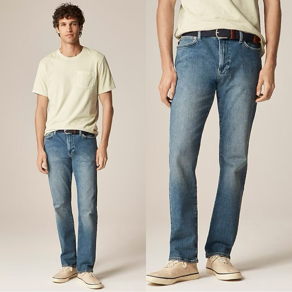 NWT J CREW 770™ Straight-fit stretch jean in medium wash 32/34